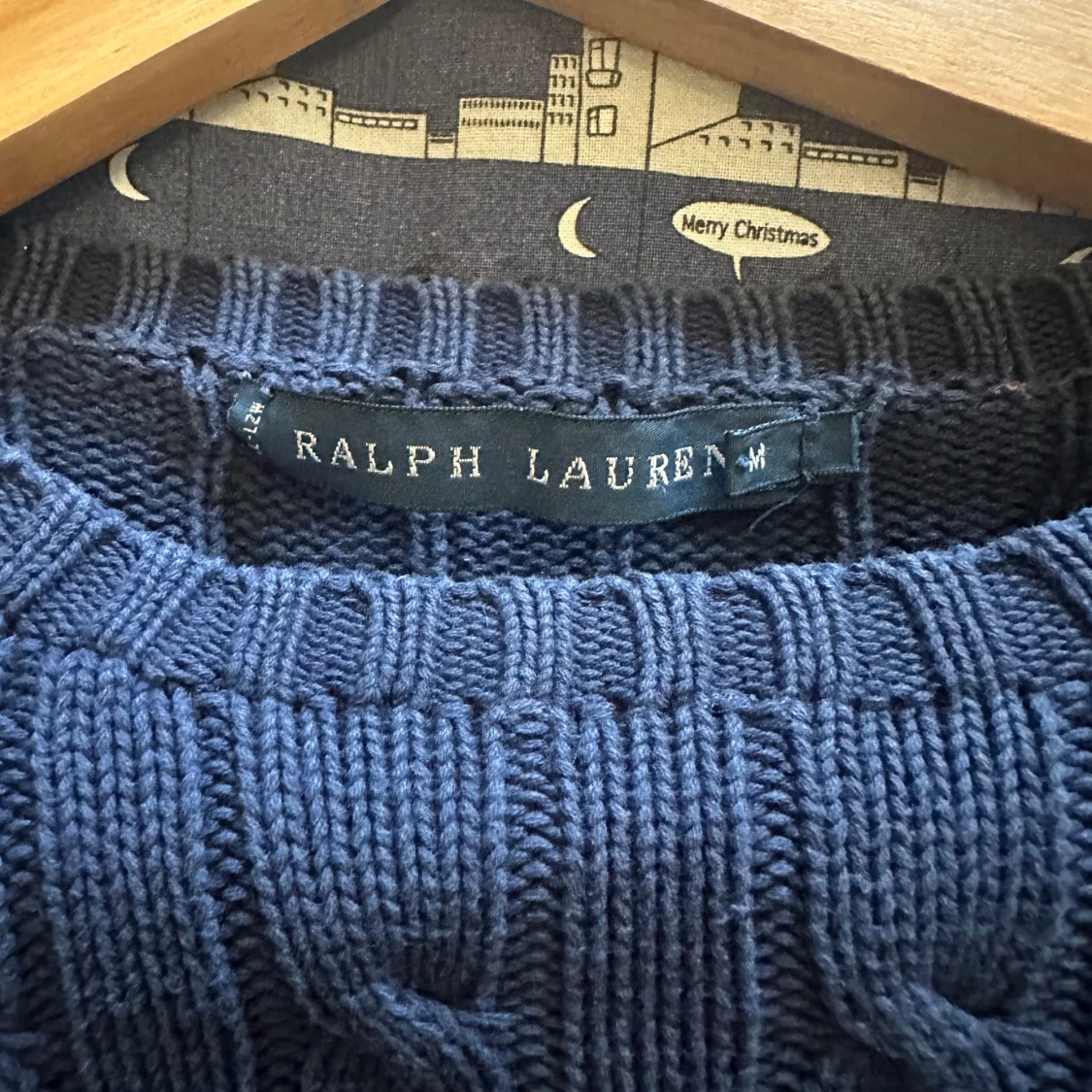 Mörkblå stickad tröja från Ralph Lauren - 91