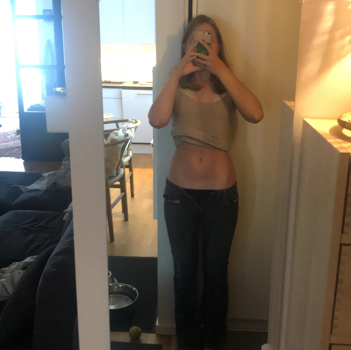 Blå bootcut jeans från Peachi  - 93