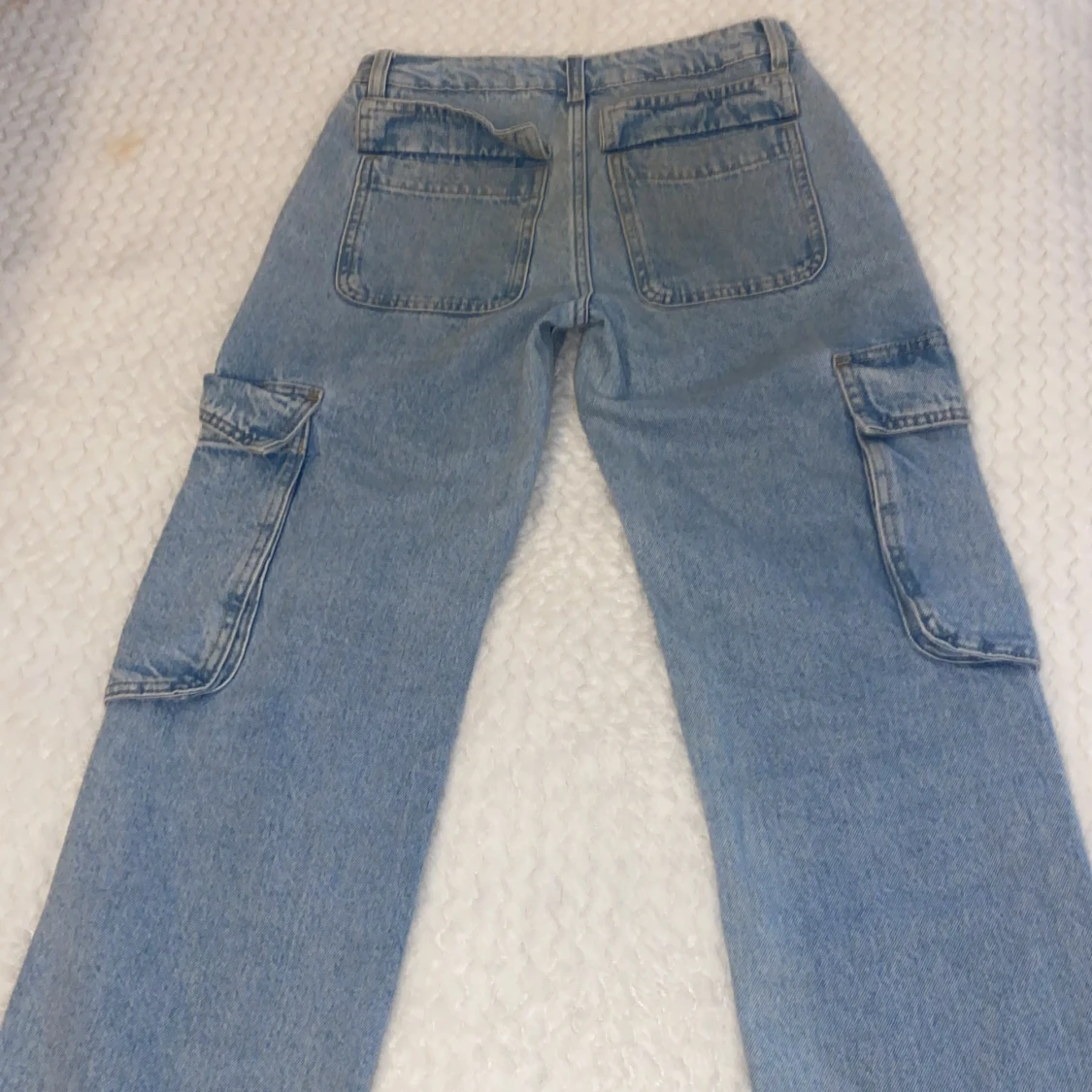 Lågmidjade cargo jeans - 90