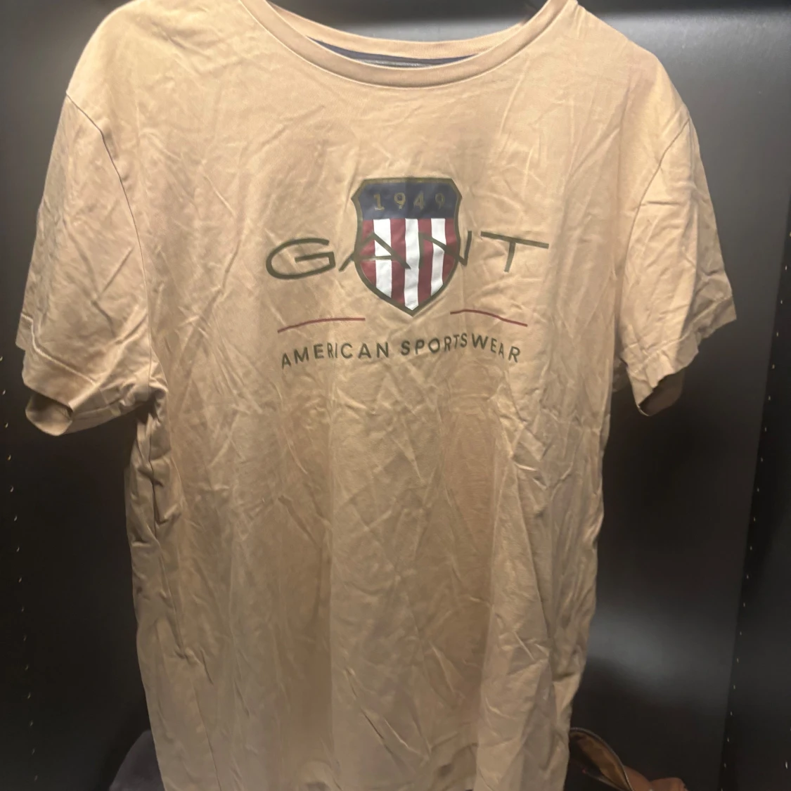 Beige t-shirt från GANT