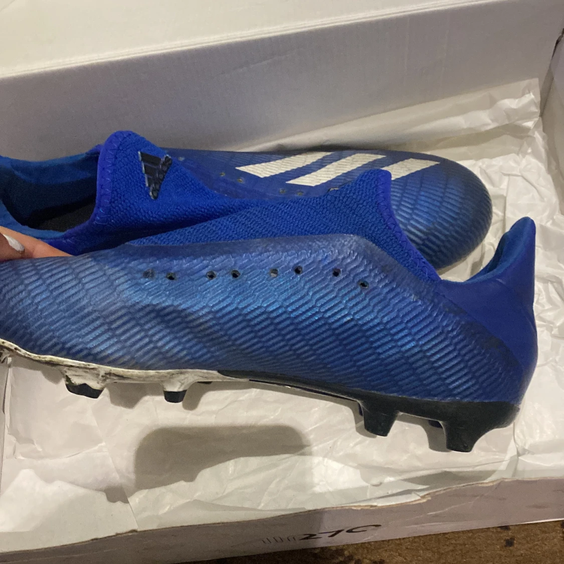 Blå fotbollsskor från Adidas - 1