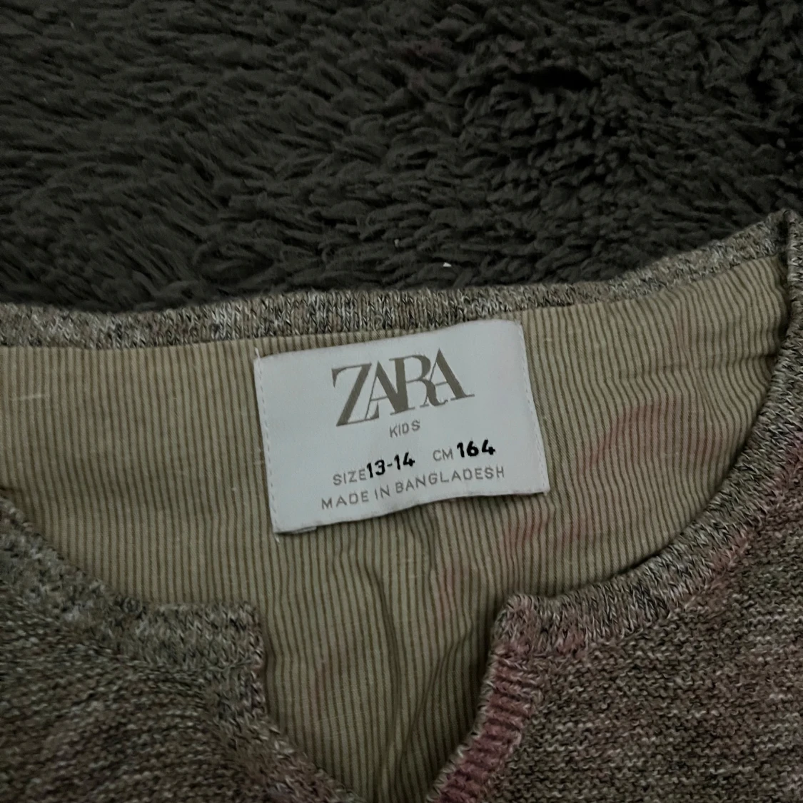 Beige Grå långärmad Zara tröja - 90