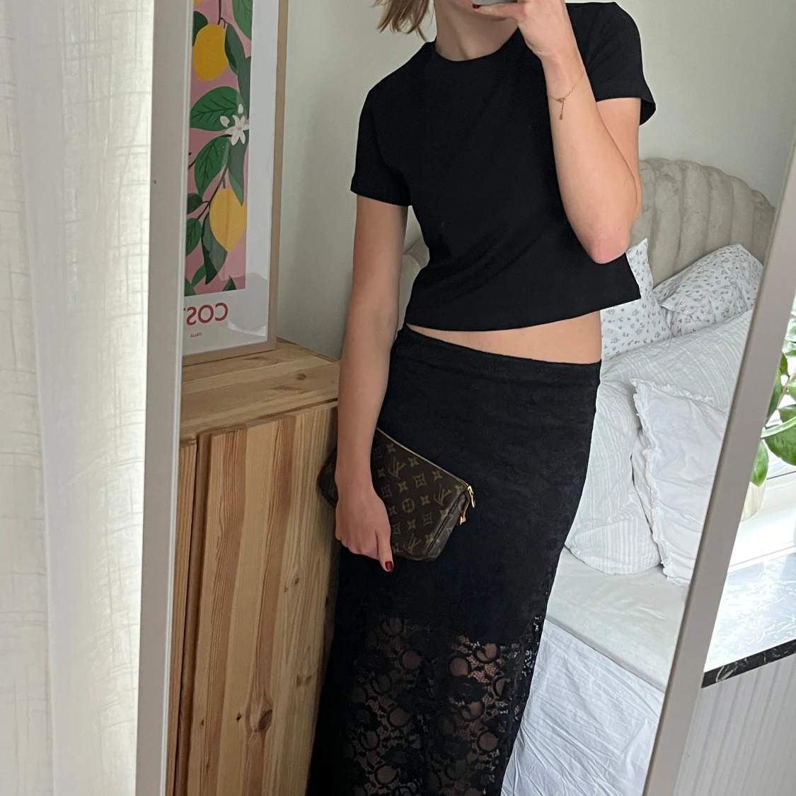 Oanvänd Maxi spetskjol  - 90