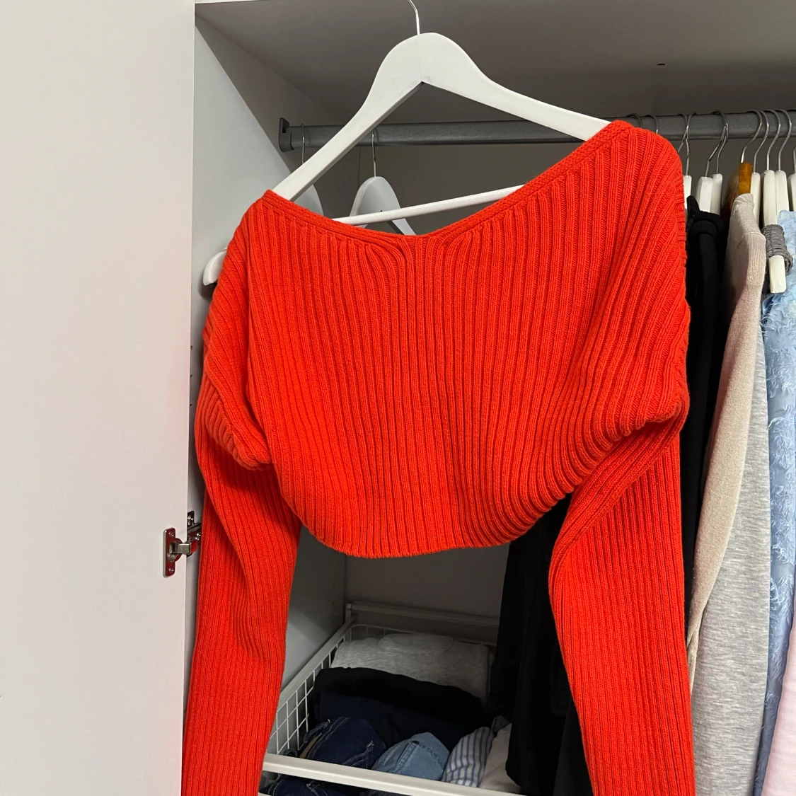 Orange stickad bolerotopp från H&M - 93