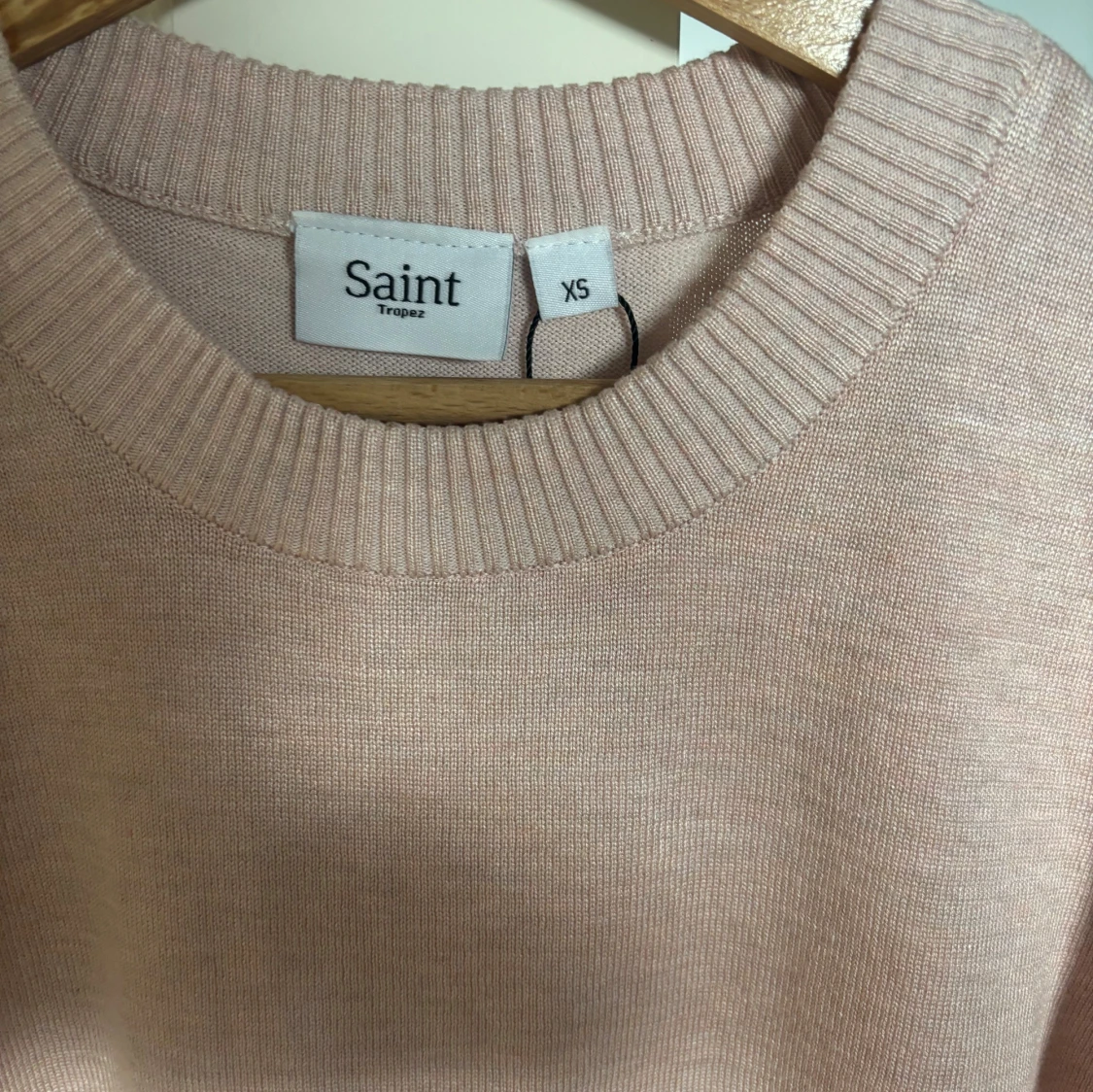 Rosa stickad tröja - 90