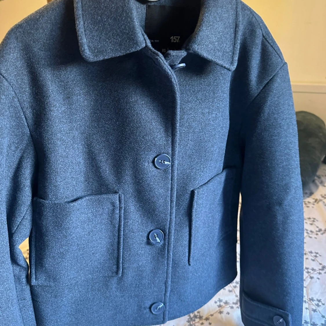 Marinblå kappa - 90