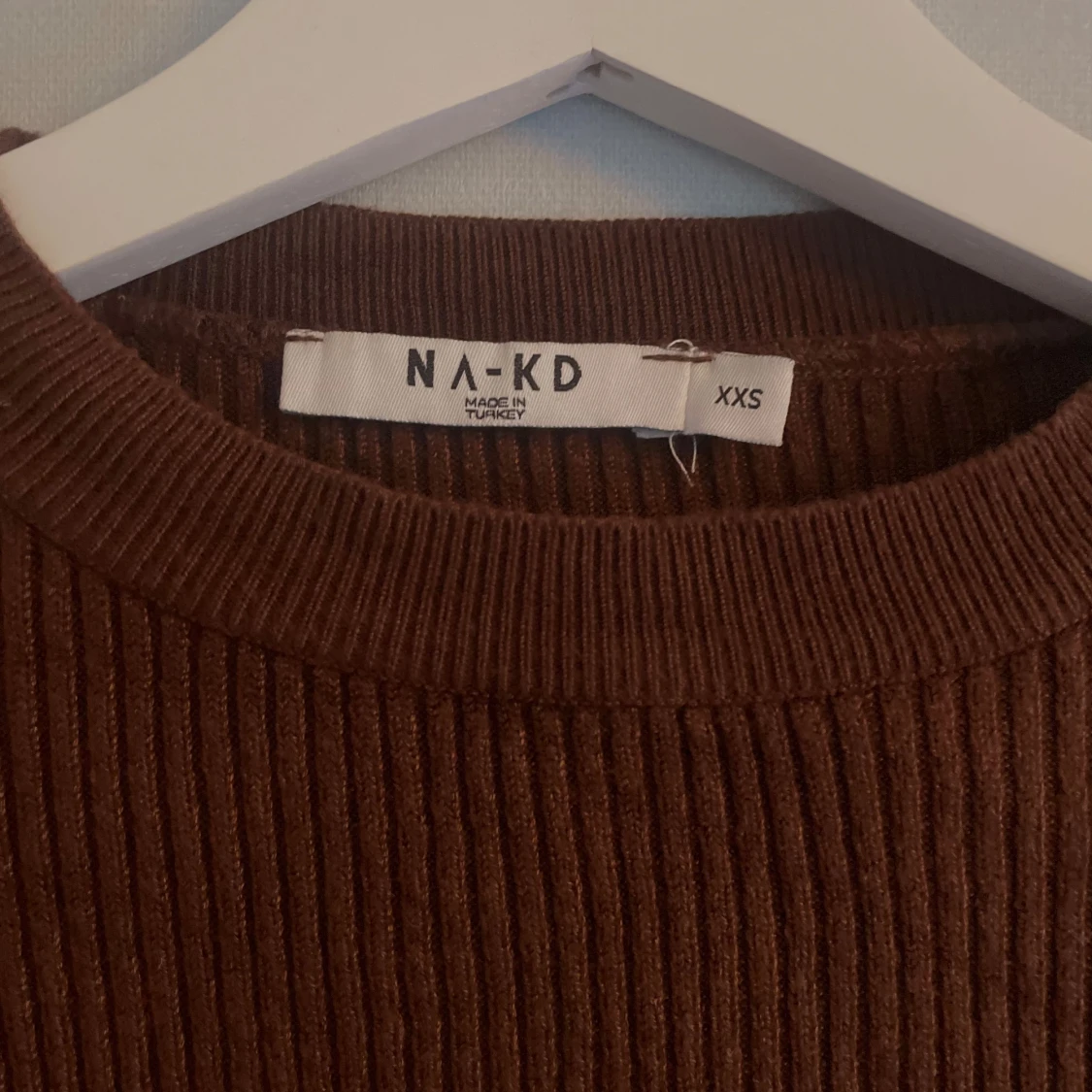 Ribbstickad tröja - 90