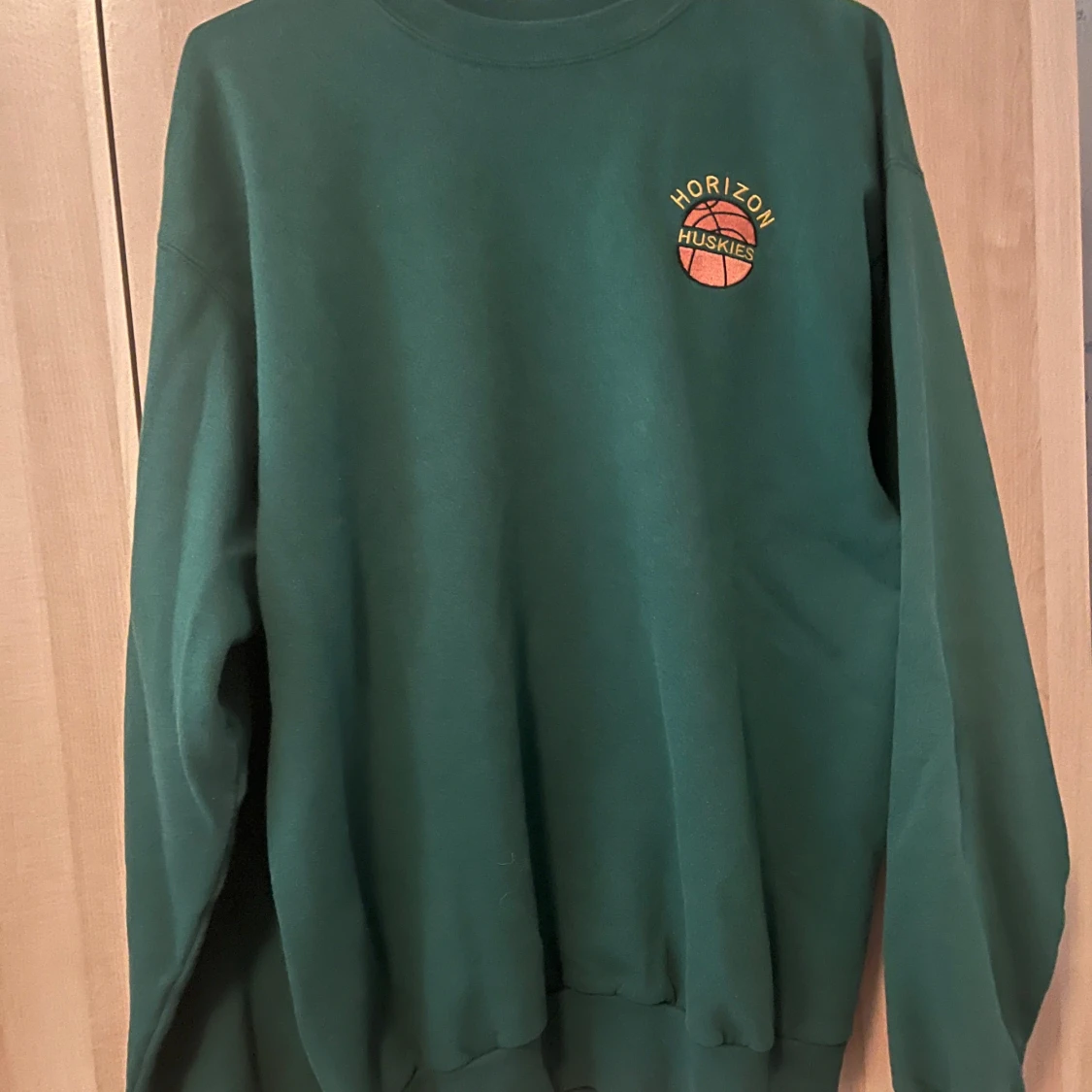 Snygg grön sweatshirt!