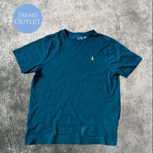 Ralph Lauren t-shirt - Säljer skit snygg blå/grön polo tischa i perfekt skick🤩. Den är i storlek S! Tveka inte på att skriva vid fundering!🤝 Priset är ej hugget i sten🤩🤝🔥