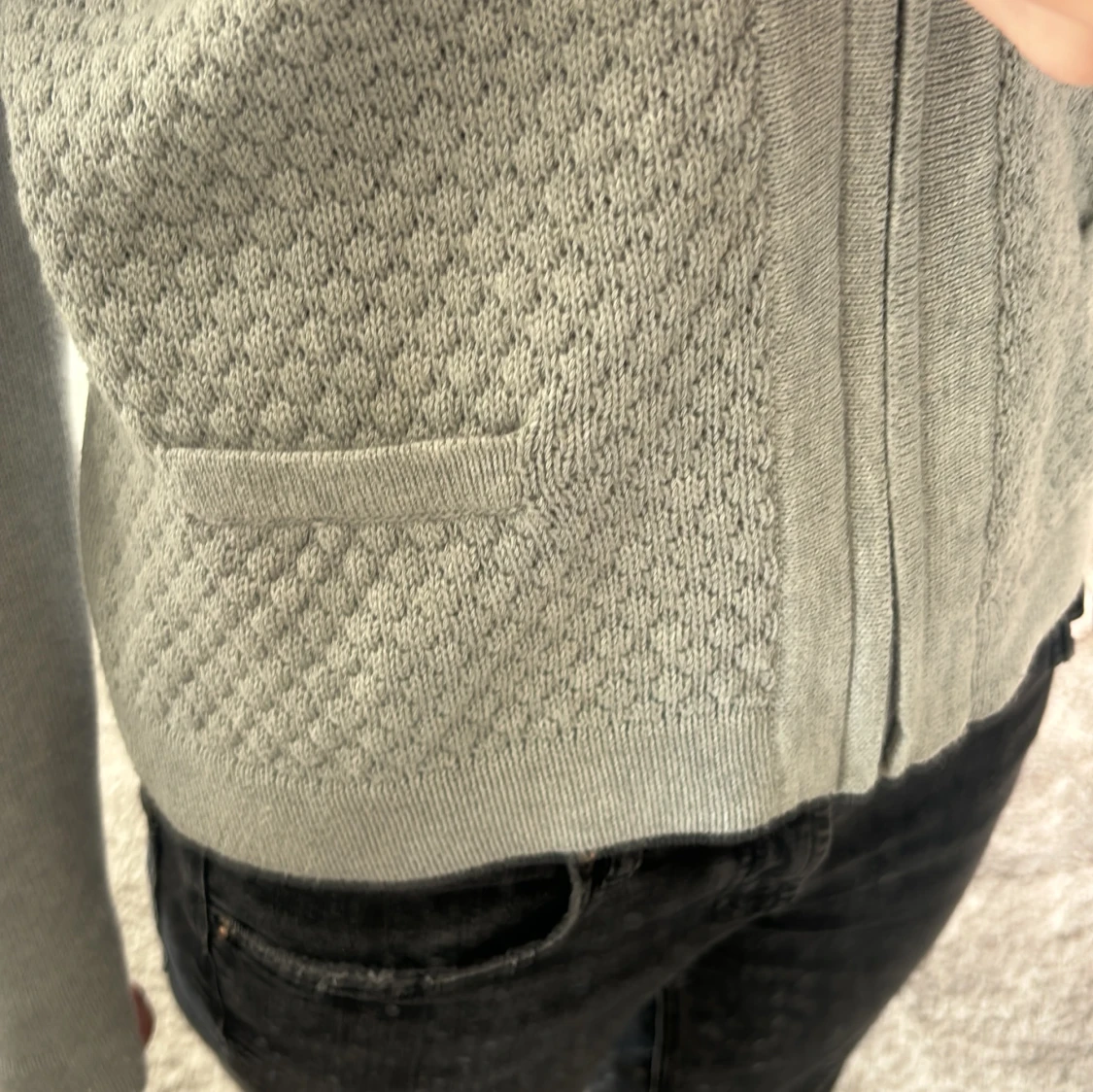 Fin grå kofta  - 90