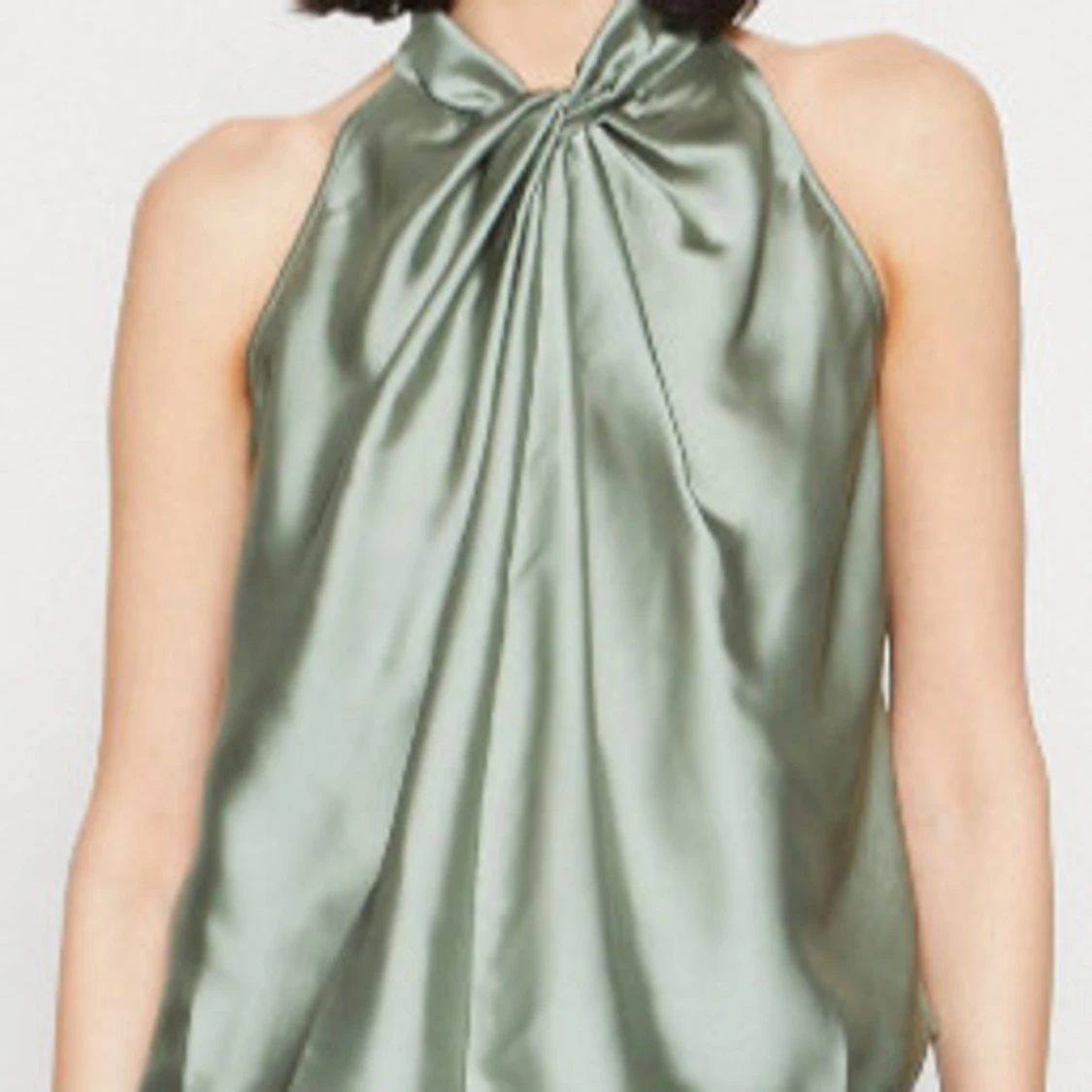 Ljusgrönt satin linne  - 91