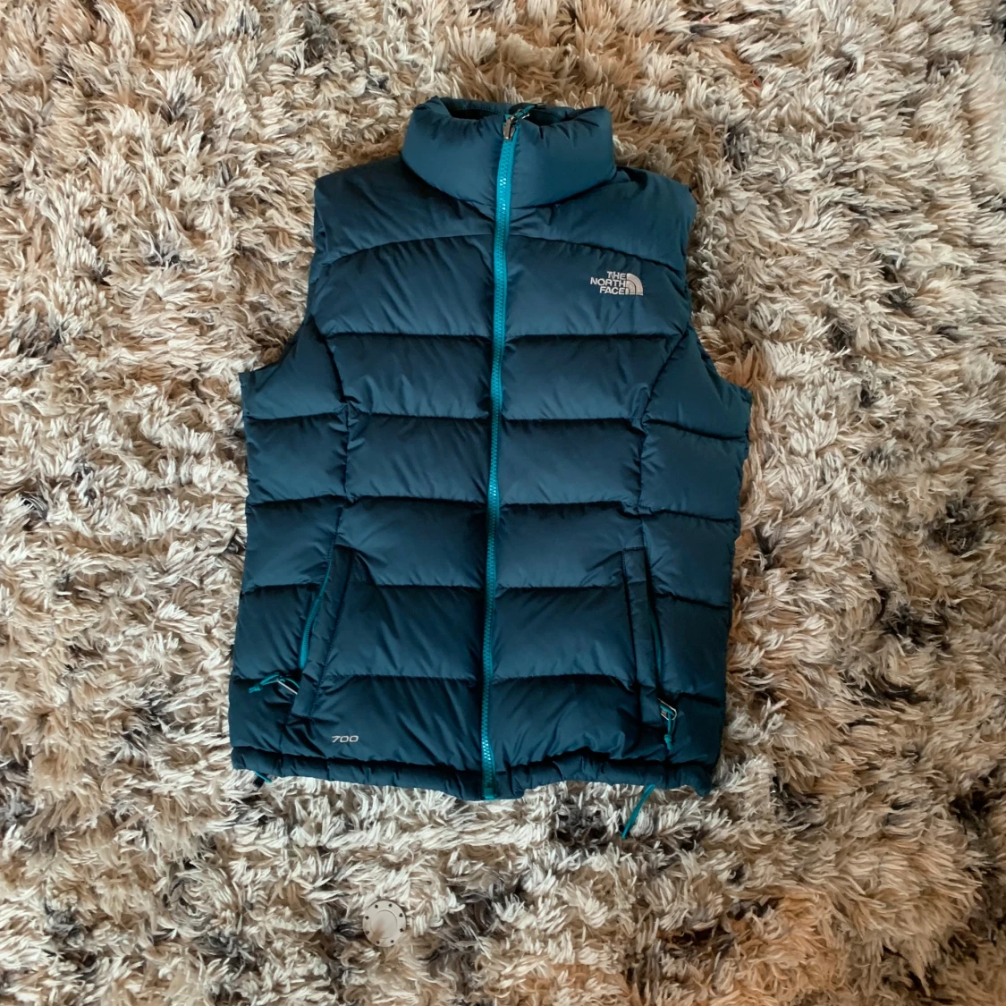 Jusblå nortface väst