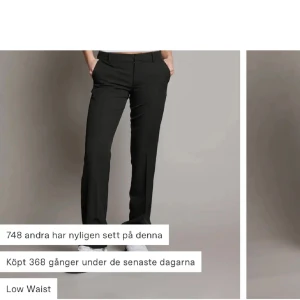 Bik Bok - kostymbyxor Vera - Svarta kostymbyxor från bikbok modellen Vera. Strl 34