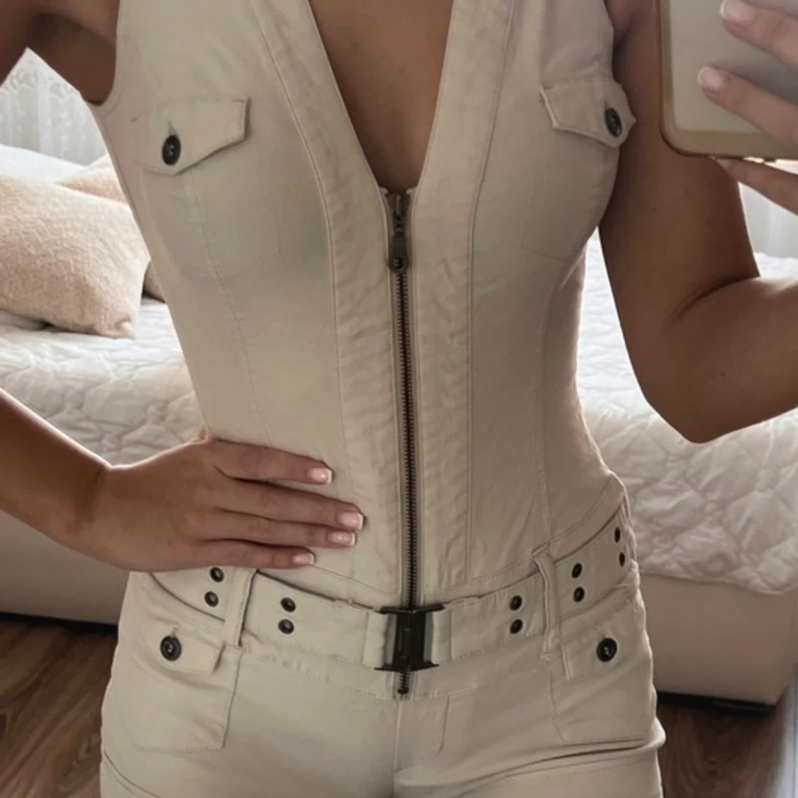 Beige jumpsuit från Jane Norman - 4