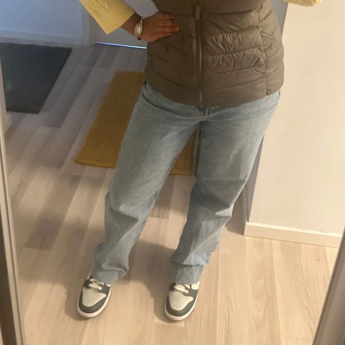 Mango High waist/mid waist baggy jeans (short)