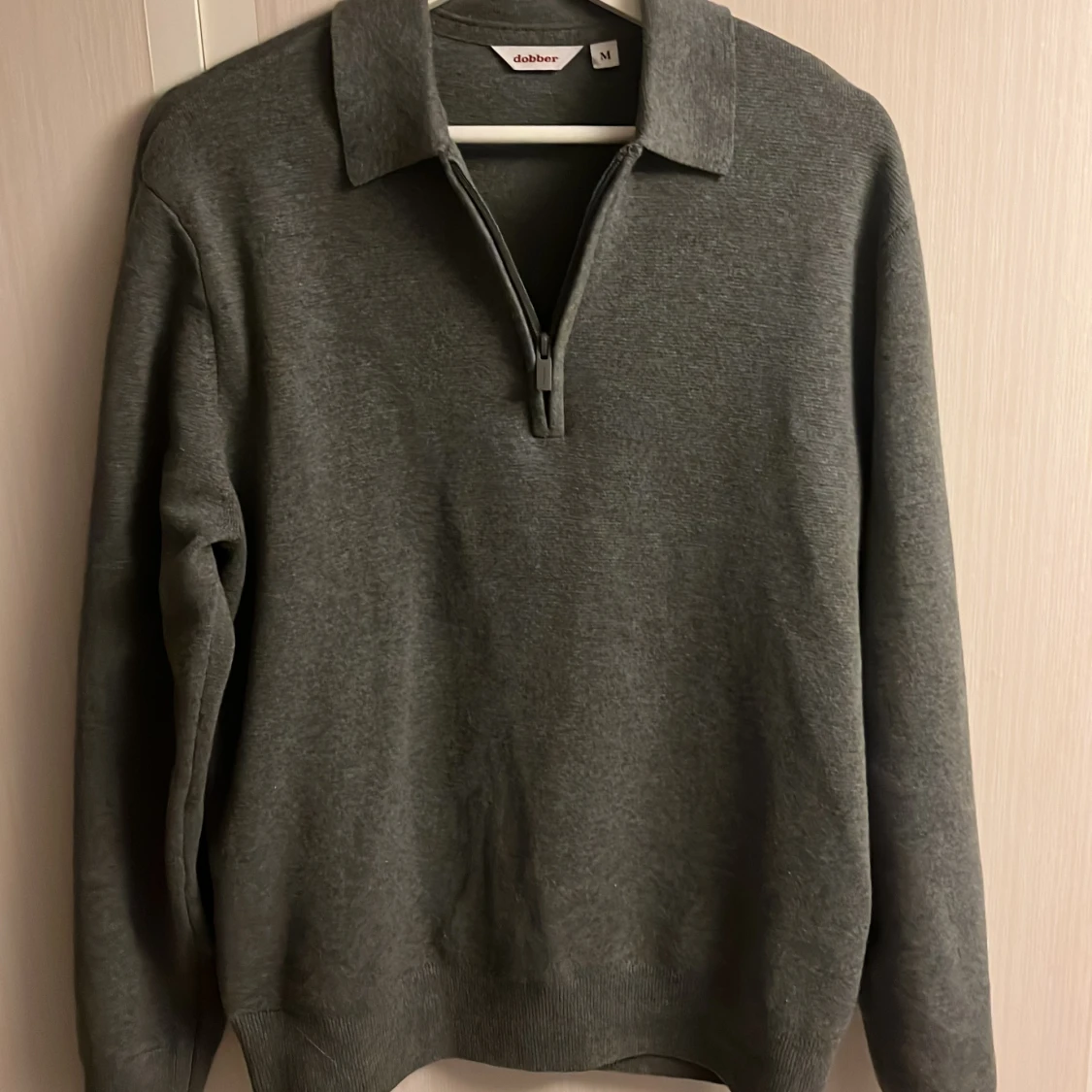 Half zip 100% bomull