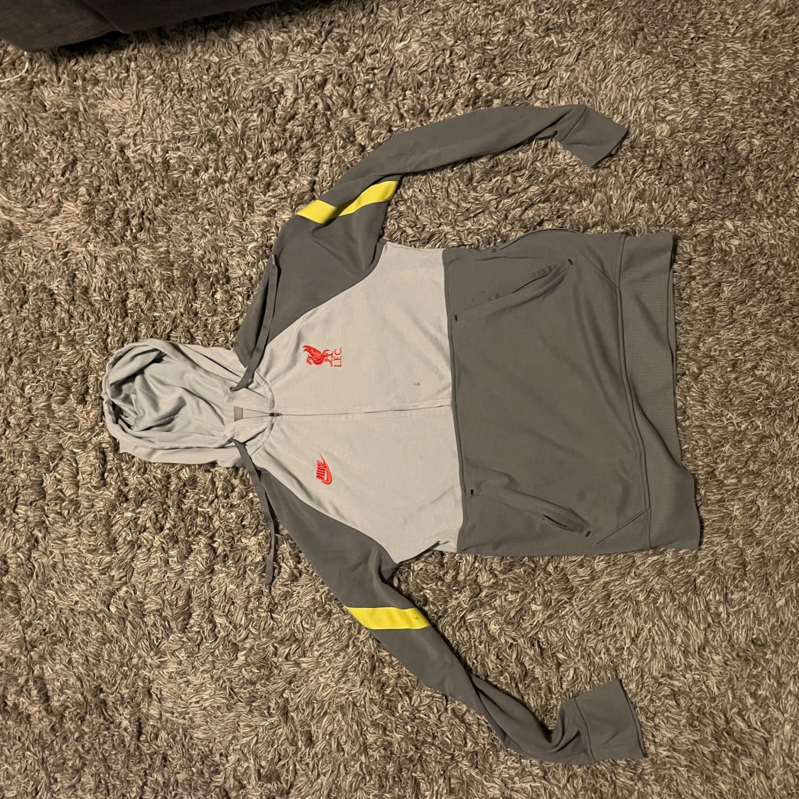 Grå Liverpool hoodie
