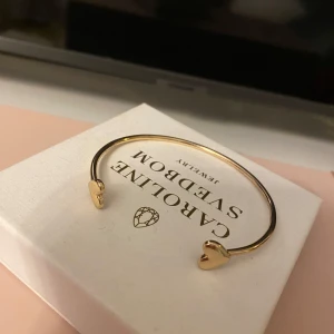 Guldarmband med hjärta - Ett gulligt reglerbart armband med hjärt-detaljer! Köpt för nåt årsedan från asos. Fortfarande bra skick, inga färgförändringar. Passar alla storlekar eftersom man kan klämma ihop elle dra isär hur man vill ha det!