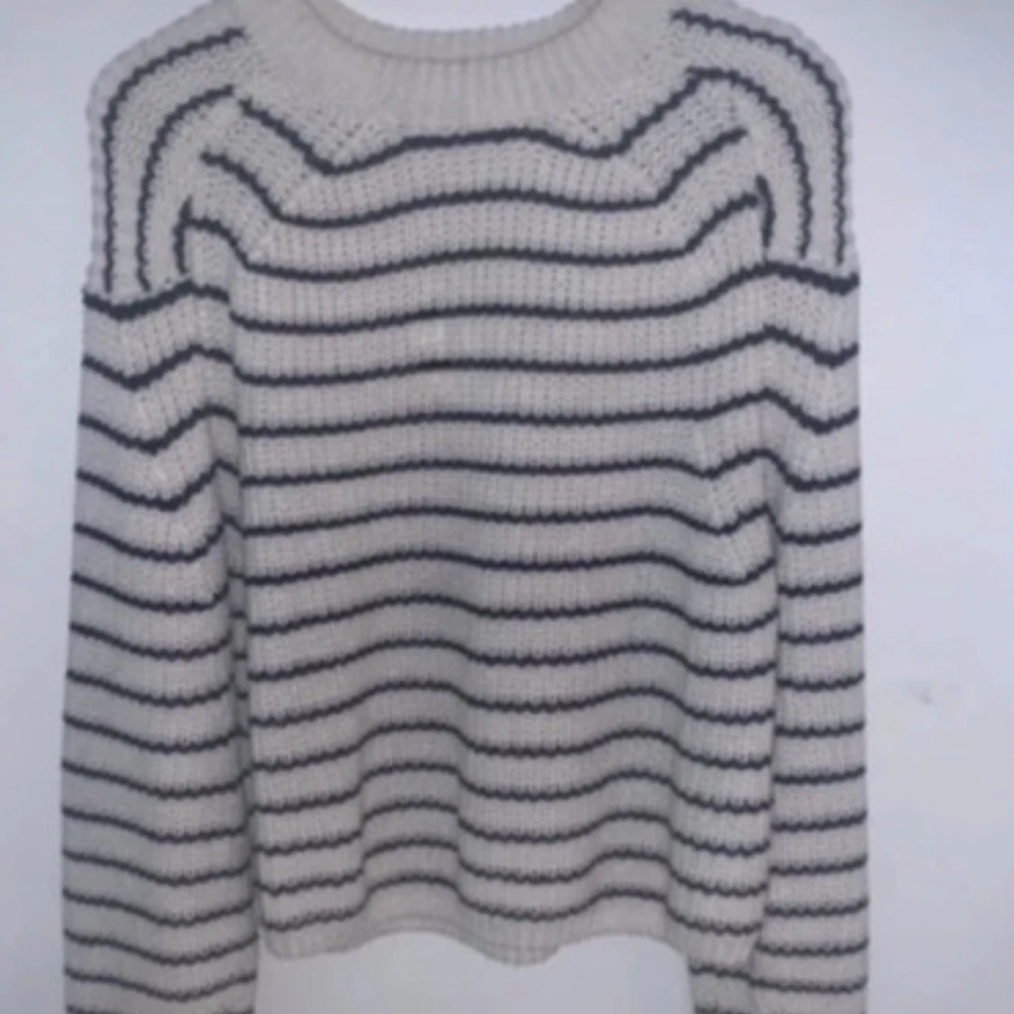 Randig stickad tröja - 90