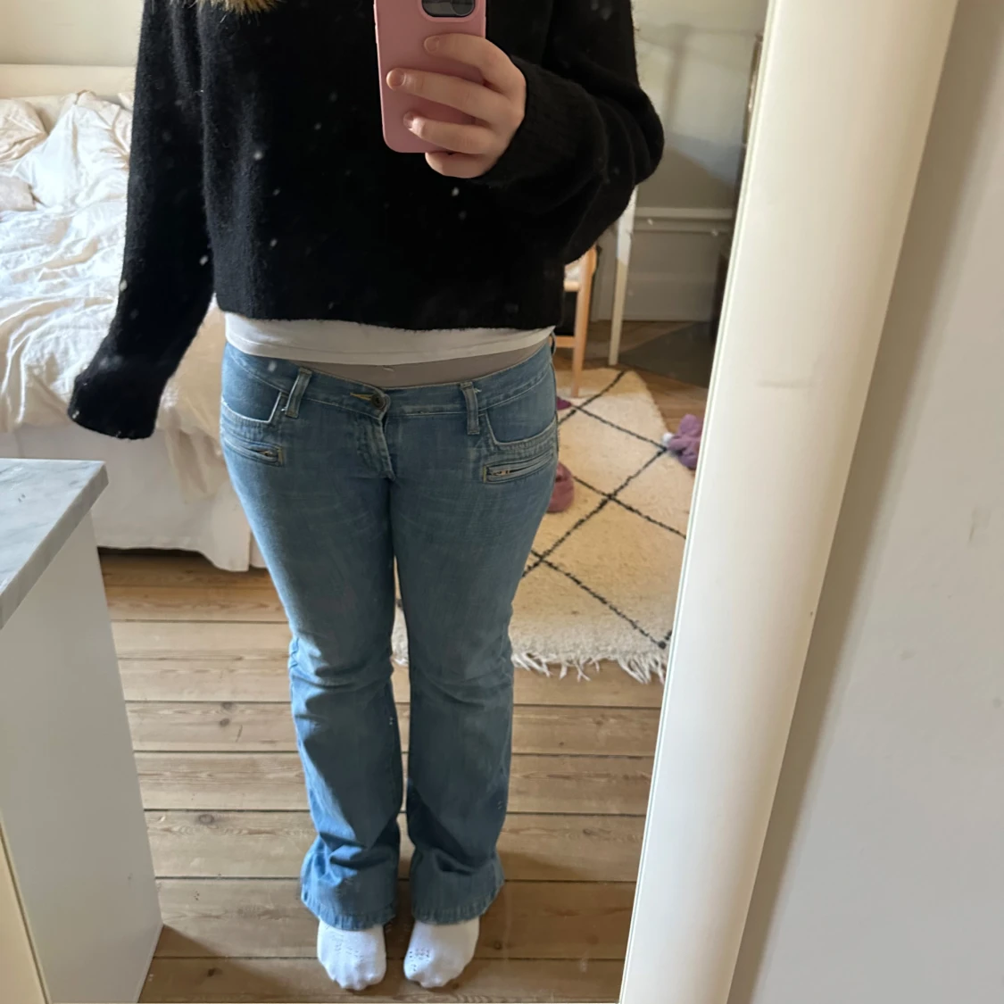 Lågmidjade jeans