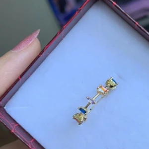 Silver ring - Ny, oanvänd, guldpläterad silverring, storlek 6