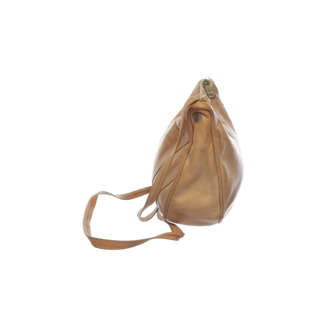 Beige axelväska i skinn - 90