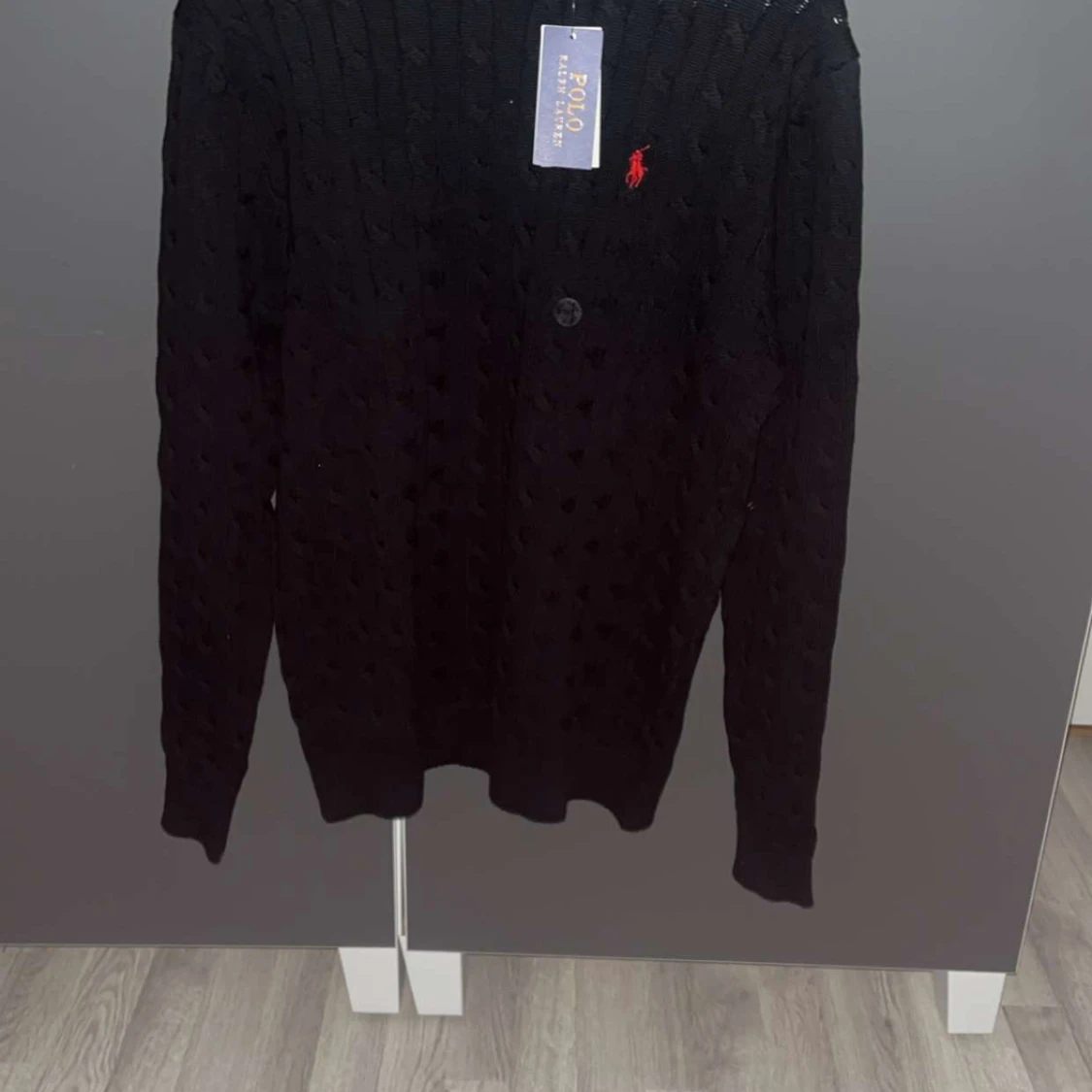 Svart stickad tröja från Ralph Lauren - 92