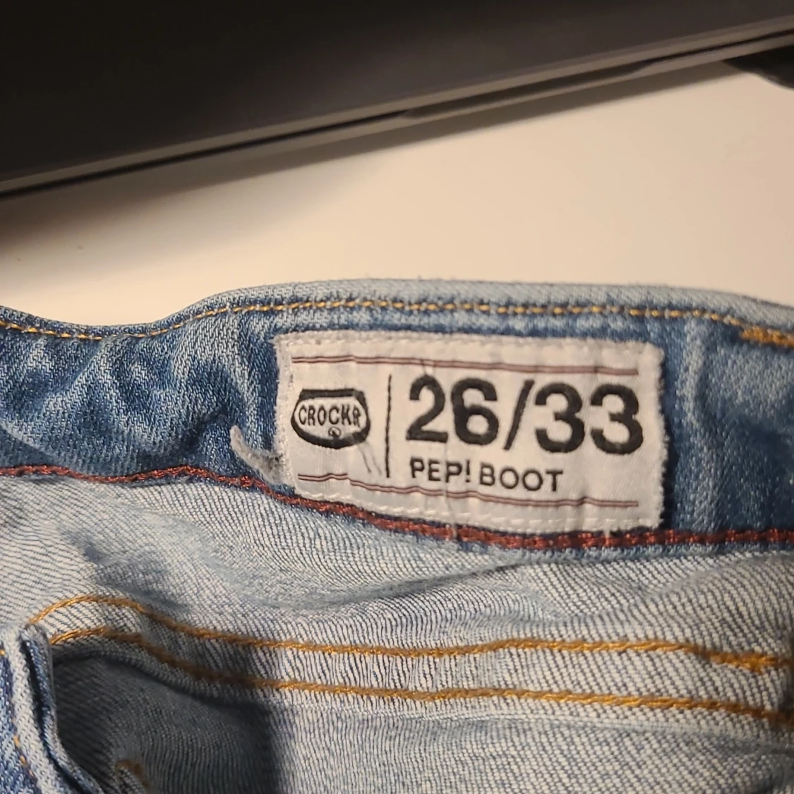 Blå bootcut jeans - 93