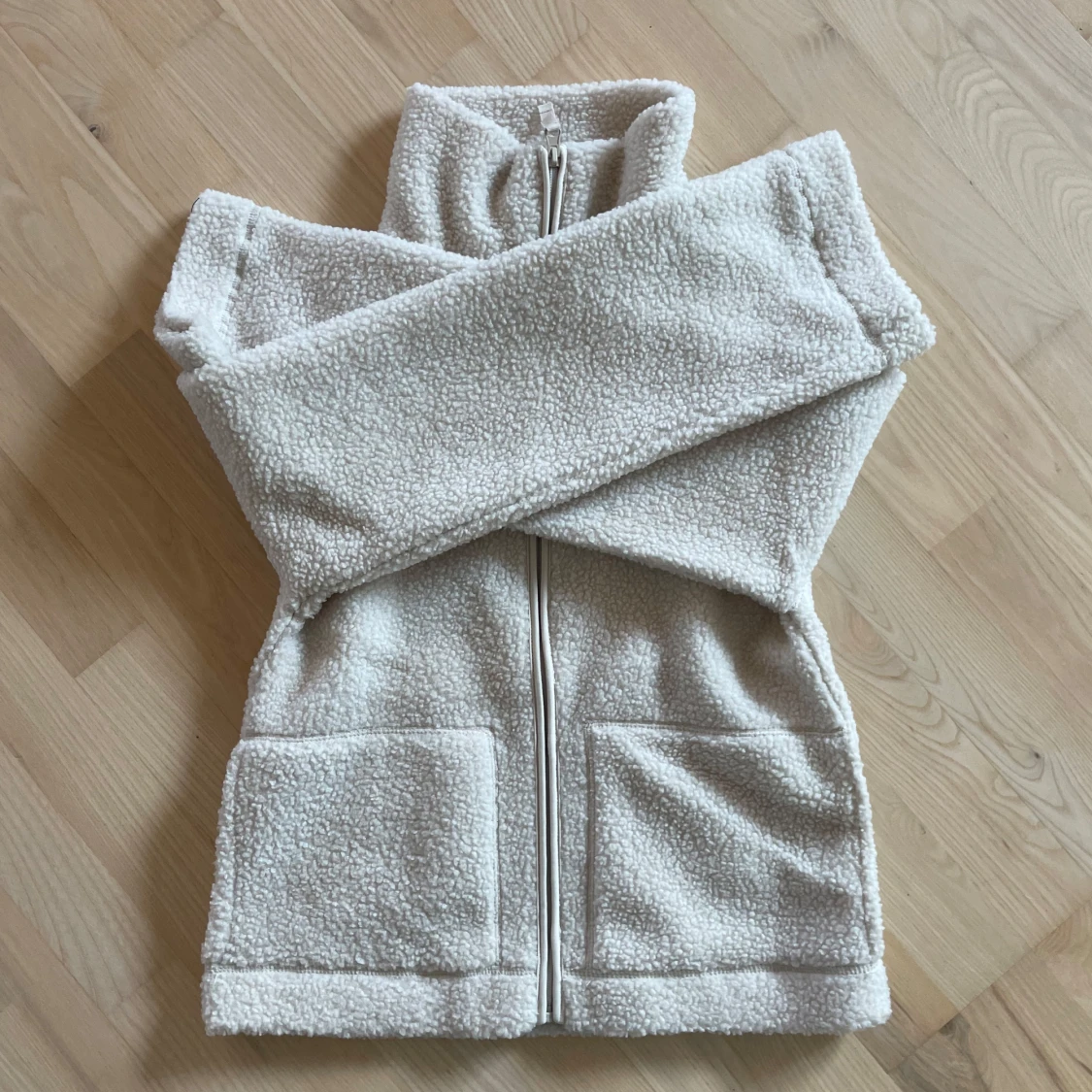 Beige teddyjacka - 92