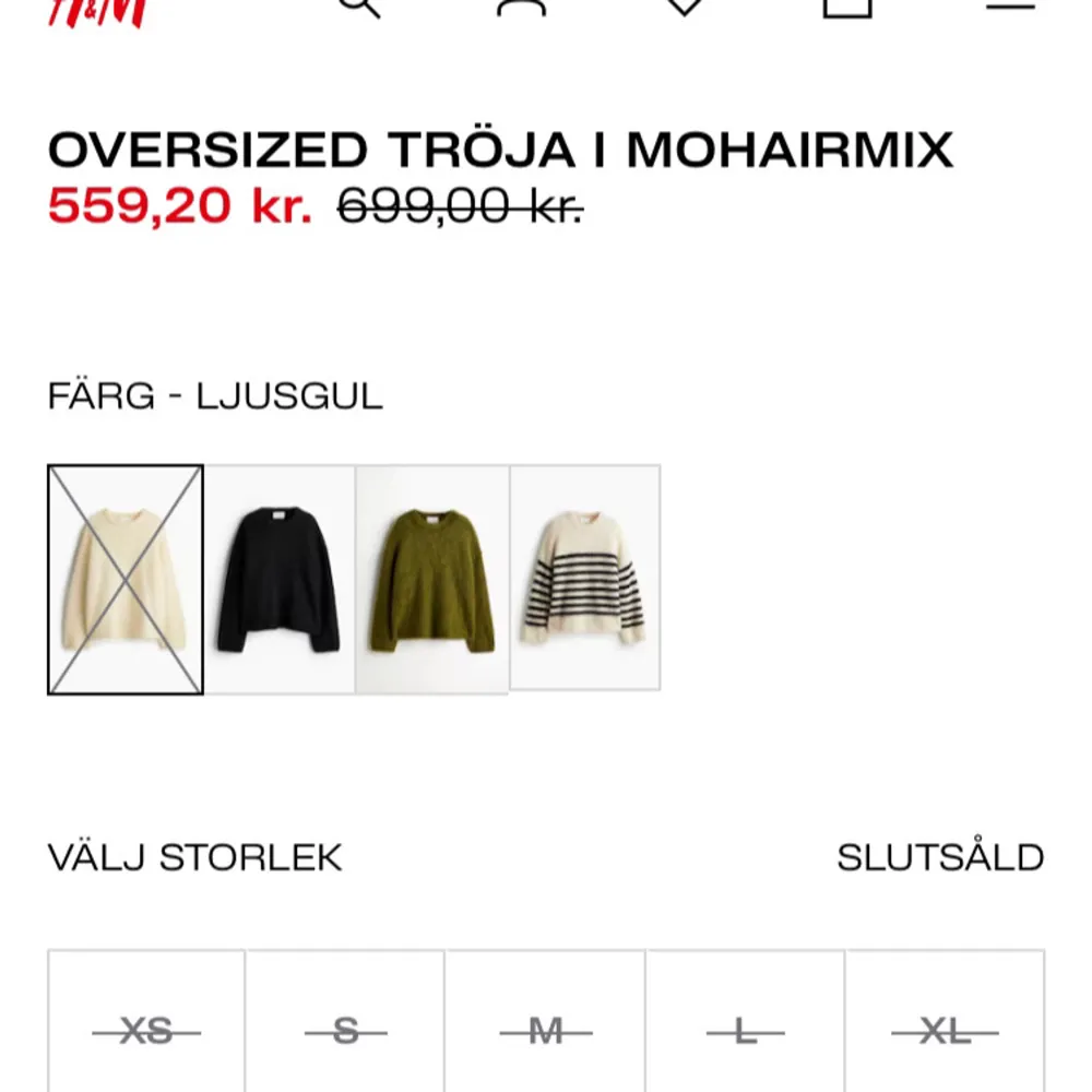 Säljer en snygg tröja från hm! 💓nypris ca 700. Stickat.