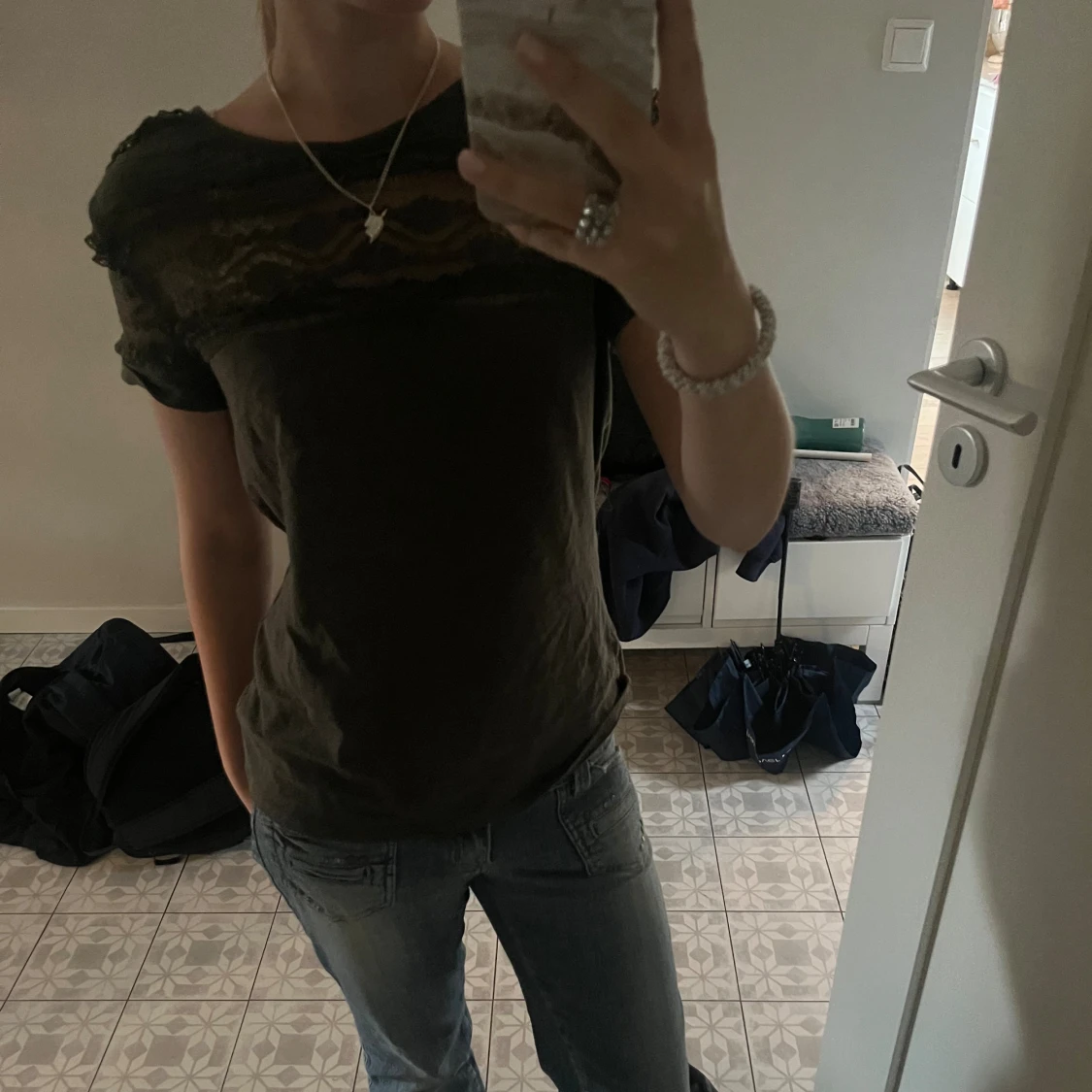 Mörkgrön tröja - 91