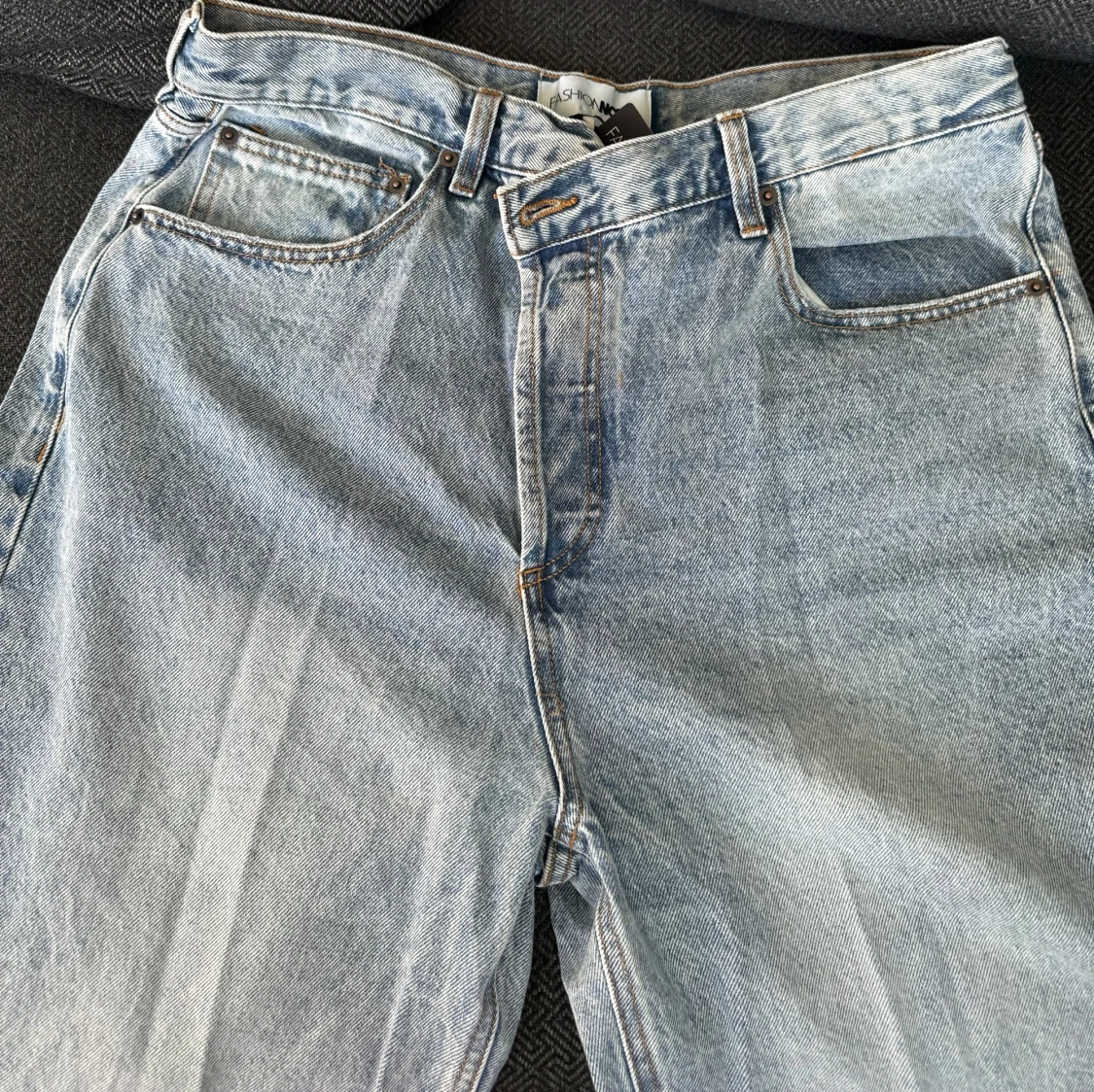 Ljusblåa Jeans - 90