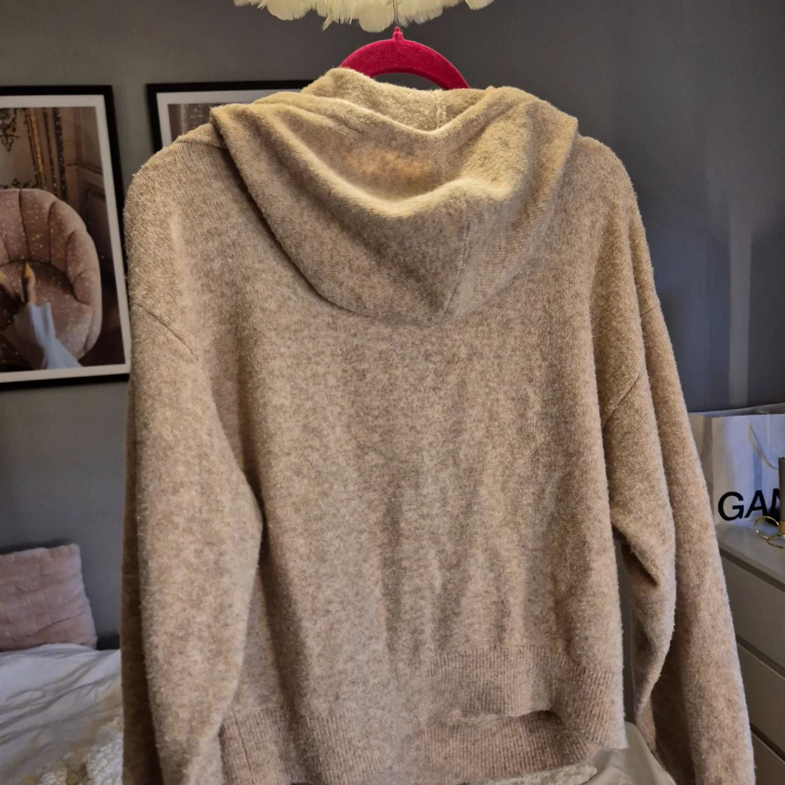 Stickad hoodie💕 - 90