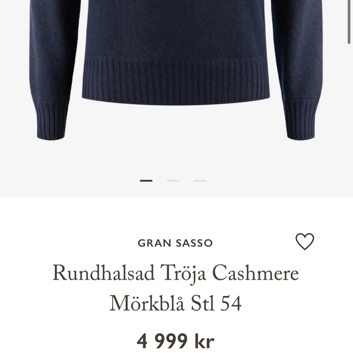 Cashmere tröja gran sasso  - 92
