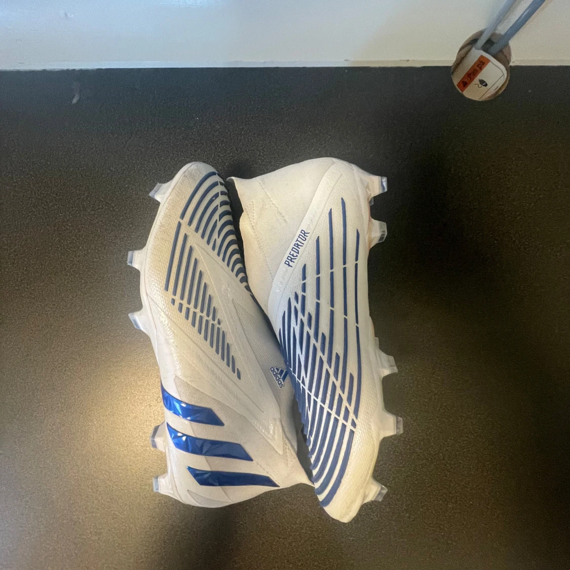 adidas Predator Edge + FG Diamond Edge - Vit/Blå - 93