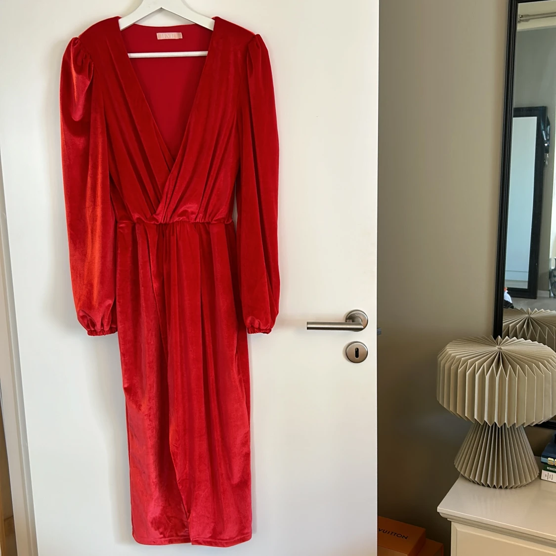 Röd långklänning från By Malina