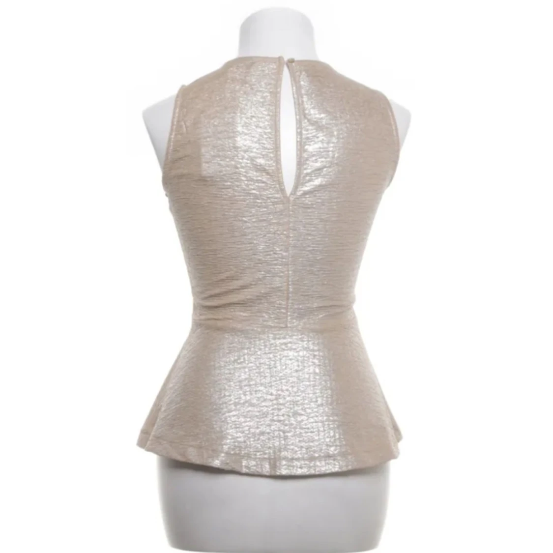 Glittrig beige topp från Lindex - 1