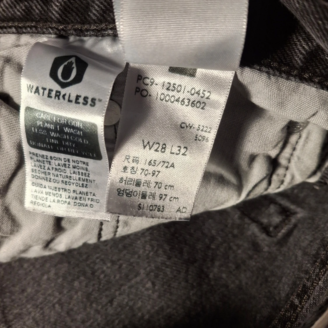 Mörk Grå jeans från Levi's 501  - 4