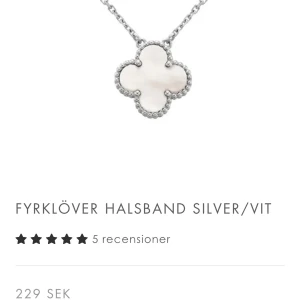 Fyrklöver halsband - Ett helt nytt armband och ett halsband, dem ör bara testade på och säljer pågrund av att man inte kunde lämna tillbaka 150kr/styck