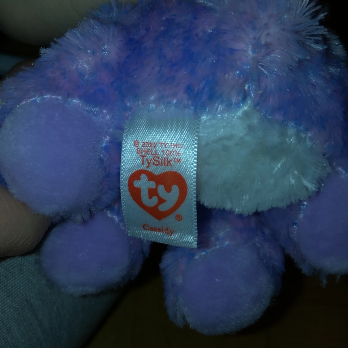 Lila katt plyschleksak från Ty - 2