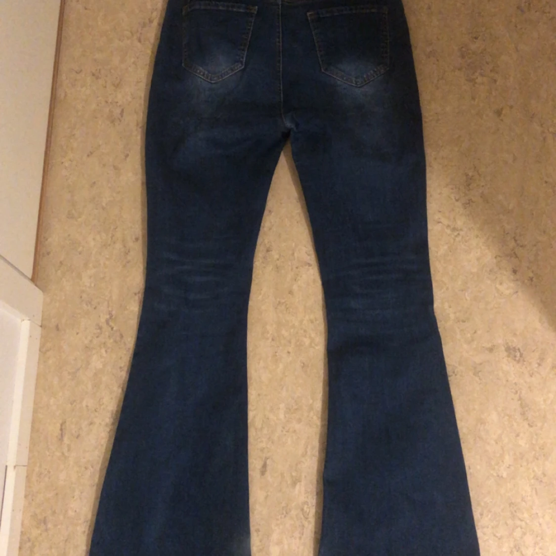 Blå bootcut jeans - 90
