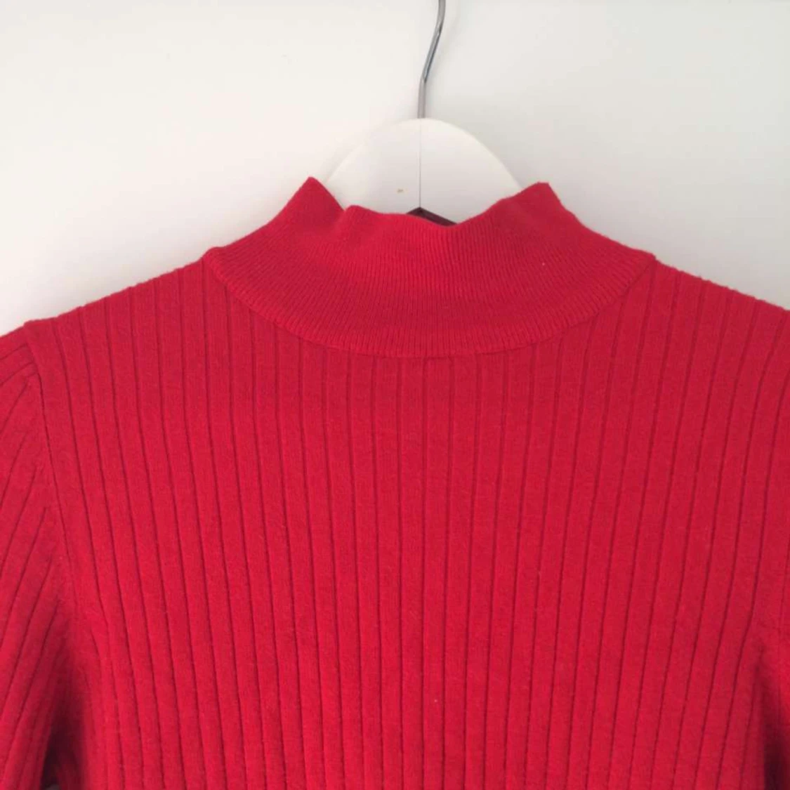 Red Turtleneck Sweater  - 90