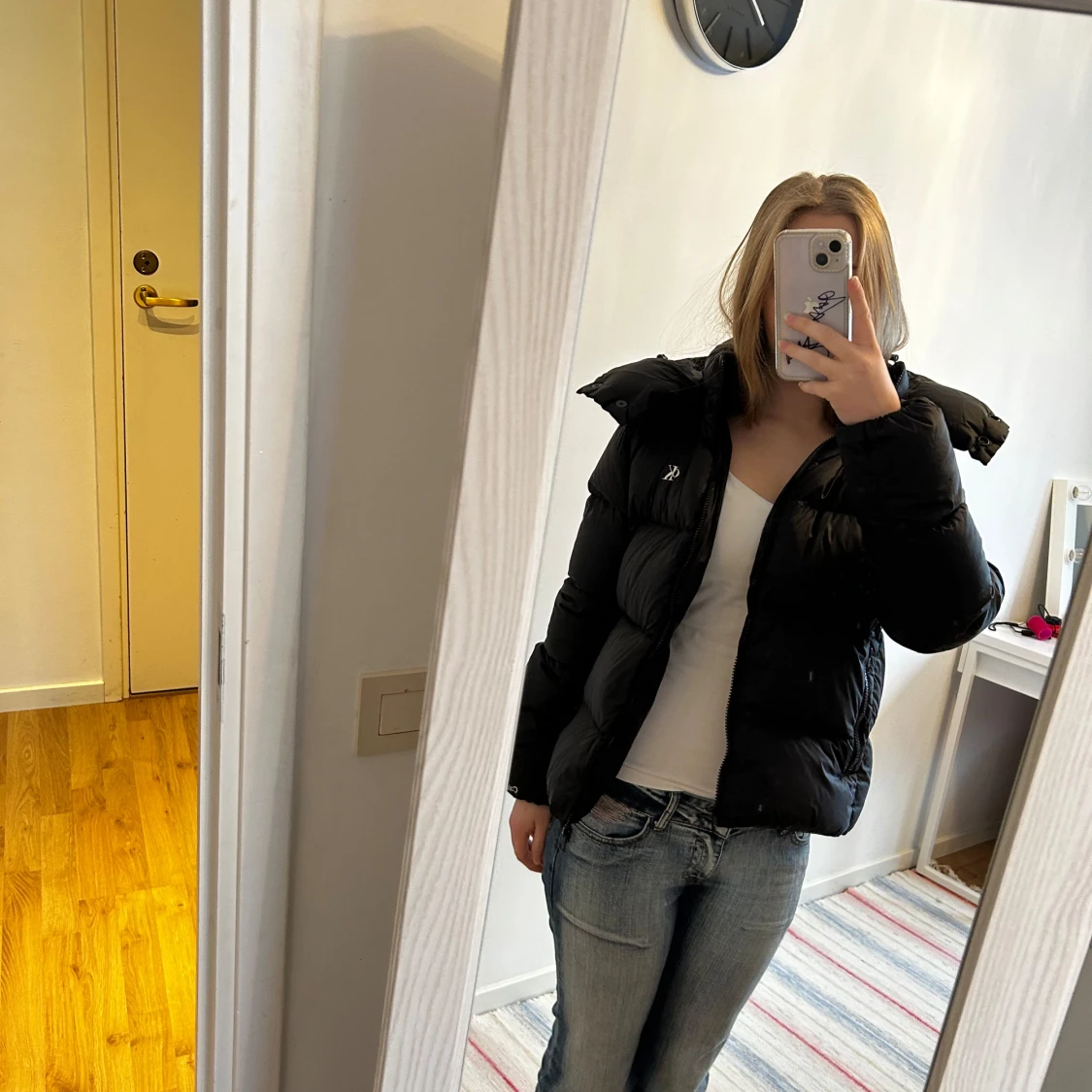 Svart dunjacka - 91