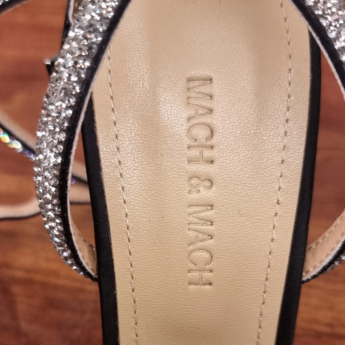 Mach & Mach glitter ribbon heels - 93