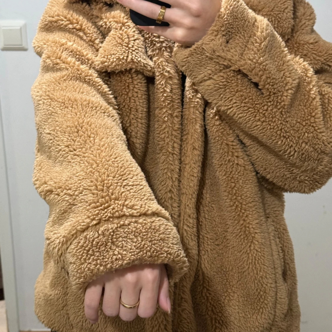Beige teddyjacka - 91