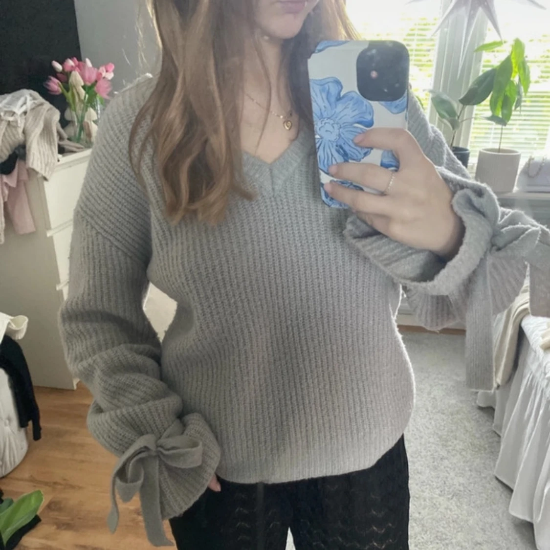 Grå stickad tröja från Linn Ahlborg x NAKD