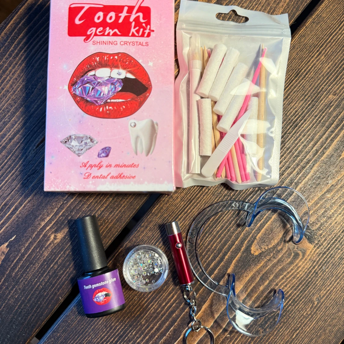 Tooth Gem Kit med kristaller