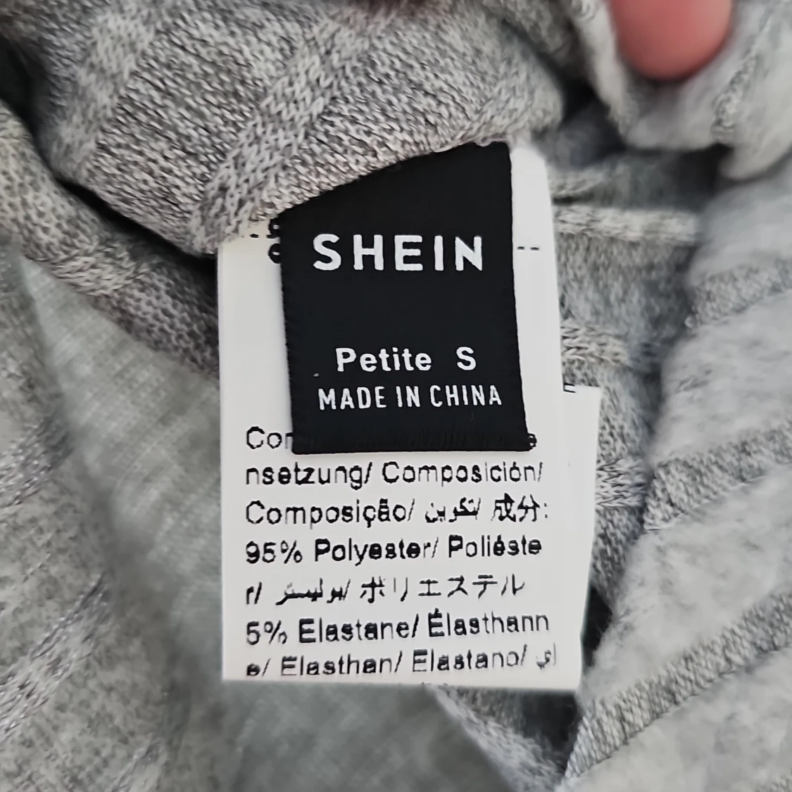 Grå ribbad bodysuit från Shein - 2