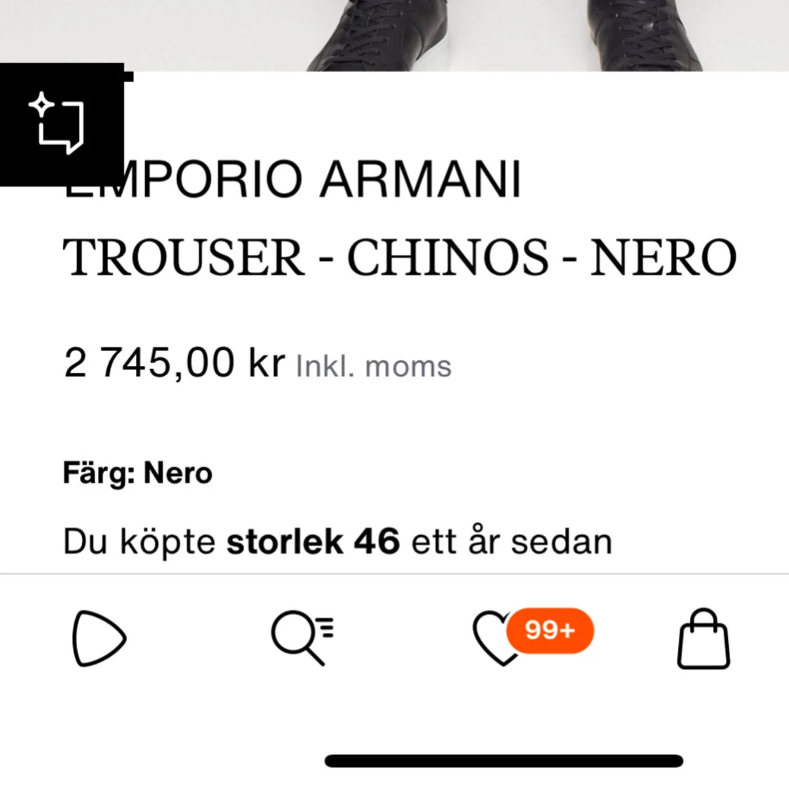 Armani chinos (nypris 2745) - 2