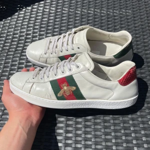 Gucci ace skor  - Säljer nu dessa snygga guccie ace skor i uk 9 som passar 43, skriv för fler bilder/frågor🙌🏼